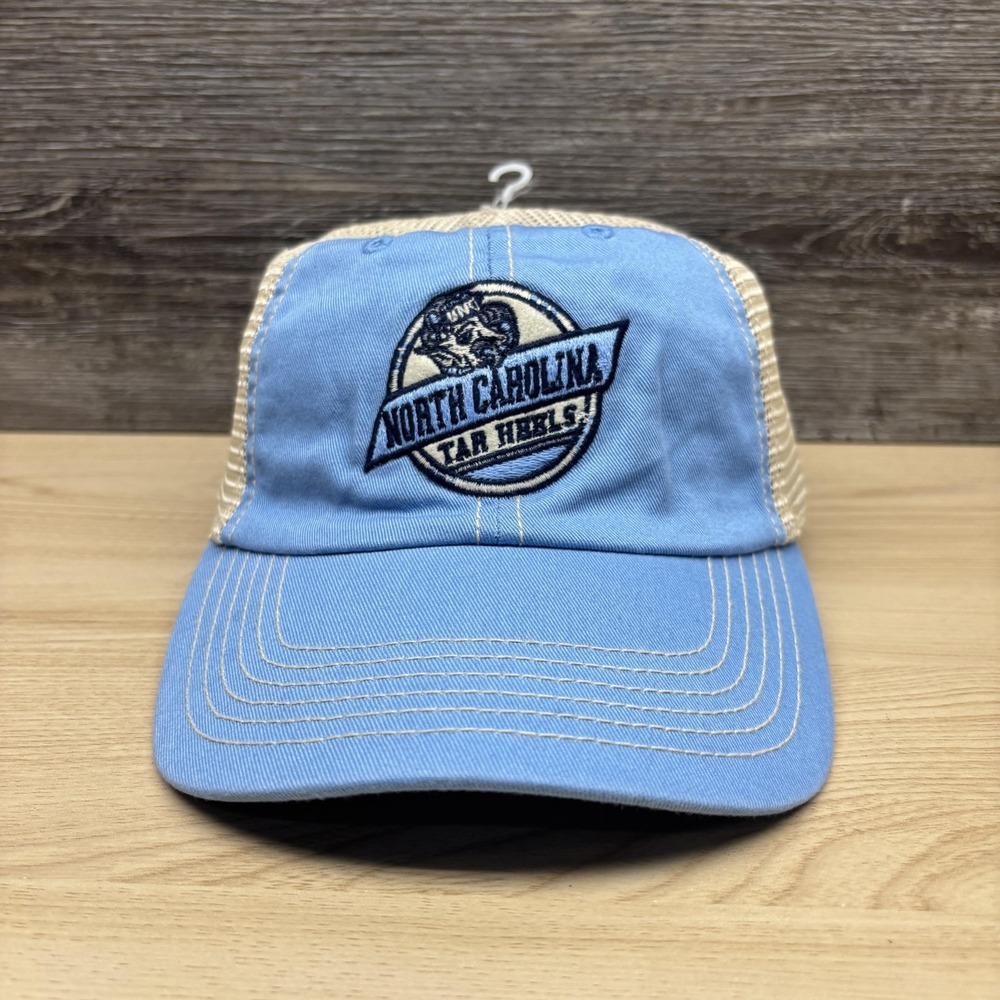 North Carolina Tar Heels Hat Cap Snap Back Mens Blue NCAA College Trucker Mesh